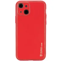Кожаный чехол Xshield для Apple iPhone 14 Plus (6.7") Красный / Red