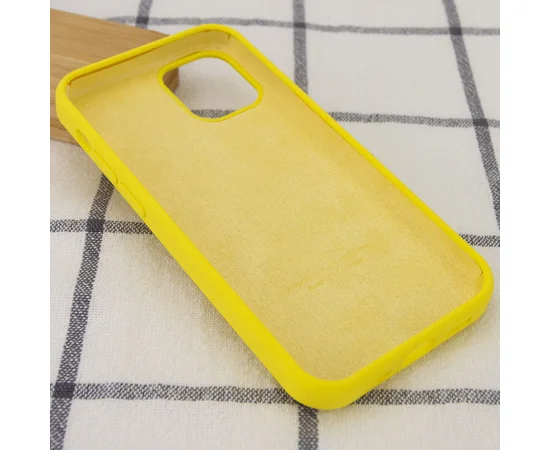 Чехол Silicone Case Full Protective (AA) для Apple iPhone 14 Plus (6.7") Желтый / Neon Yellow