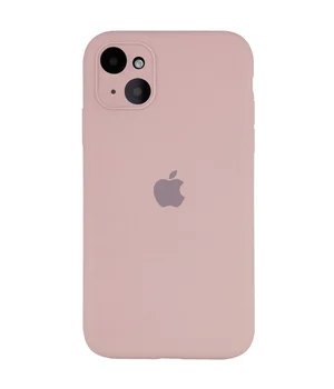 Чохол Silicone Case Full Camera Protective (AA) Apple iPhone 14 Plus (6.7") Рожевий / Pink Sand