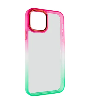 Чохол TPU+PC Fresh sip series для Apple iPhone 14 Plus (6.7") Салатовий / Рожевий