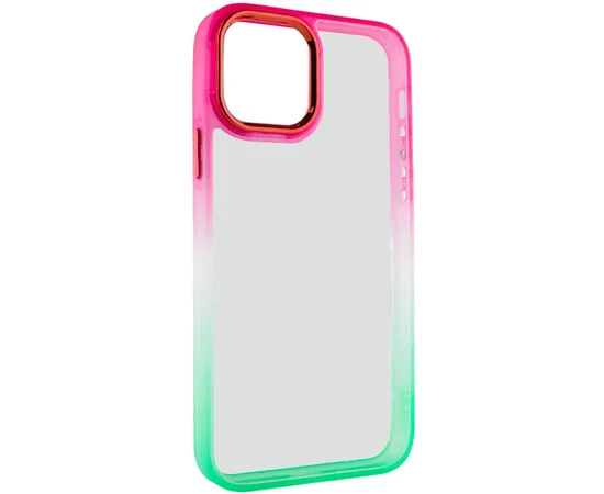 Чохол TPU+PC Fresh sip series для Apple iPhone 14 Plus (6.7") Салатовий / Рожевий