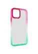Чохол TPU+PC Fresh sip series для Apple iPhone 14 Plus (6.7") Салатовий / Рожевий
