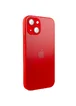 Чехол TPU+Glass Sapphire matte case для Apple iPhone 14 Plus (6.7") Cola Red