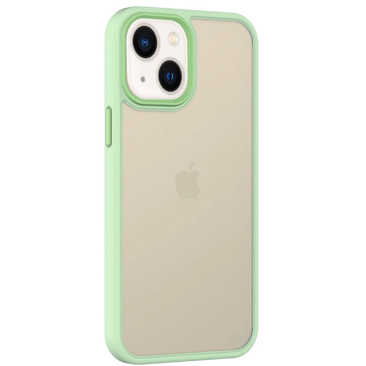 TPU+PC чехол Metal Buttons для Apple iPhone 14 Plus (6.7") Салатовый