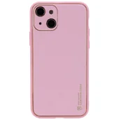 Кожаный чехол Xshield для Apple iPhone 14 Plus (6.7") Розовый / Pink