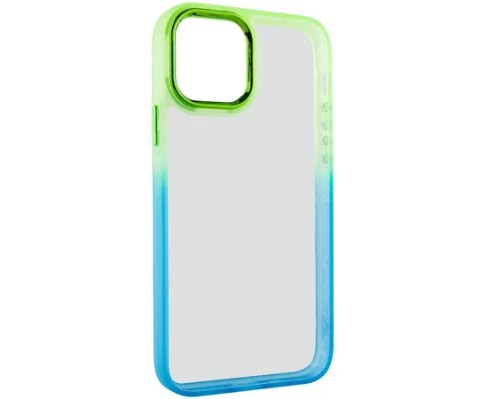 Чохол TPU+PC Fresh sip series для Apple iPhone 14 Plus (6.7") Бірюзовий / Лимонний