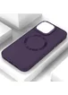 TPU чехол Bonbon Metal Style with MagSafe для Apple iPhone 14 Plus (6.7") Фиолетовый / Dark Purple