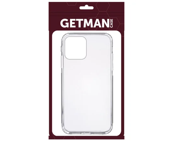 TPU чехол GETMAN Clear 1,0 mm для Apple iPhone 14 Plus (6.7") Бесцветный (прозрачный)