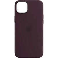 Чехол Silicone case (AAA) full with Magsafe для Apple iPhone 14 Plus (6.7") Фиолетовый / Elderberry