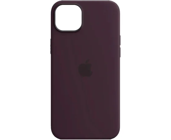 Чехол Silicone case (AAA) full with Magsafe для Apple iPhone 14 Plus (6.7") Фиолетовый / Elderberry