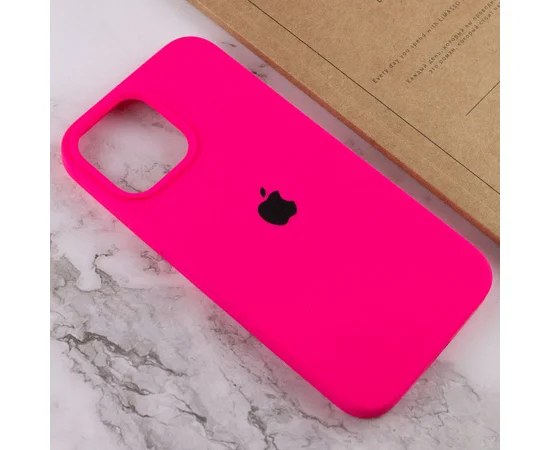 Чехол Silicone Case Full Protective (AA) для Apple iPhone 14 Plus (6.7") Розовый / Barbie pink