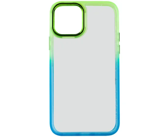 Чохол TPU+PC Fresh sip series для Apple iPhone 14 Plus (6.7") Бірюзовий / Лимонний