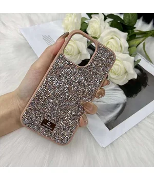 TPU чохол Bling World Rock Diamond для Apple iPhone 14 Plus (6.7") Рожевий