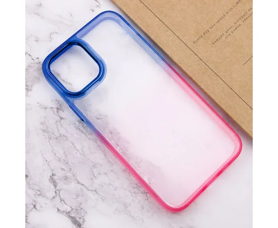Чохол TPU+PC Fresh sip series для Apple iPhone 14 Plus (6.7") Рожевий / Синій