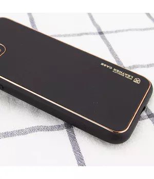 Кожаный чехол Xshield для Apple iPhone 14 Plus (6.7") Черный / Black