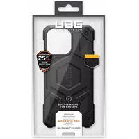 Ударопрочный чехол UAG Monarch Pro with MagSafe Leather для Apple iPhone 14 Plus (6.7") Черный