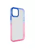 Чохол TPU+PC Fresh sip series для Apple iPhone 14 Plus (6.7") Рожевий / Синій