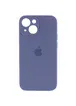 Чехол Silicone Case Full Camera Protective (AA) для Apple iPhone 14 Plus (6.7") Серый / Lavender Gray