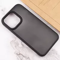 TPU+PC чехол Metal Buttons для Apple iPhone 14 Plus (6.7") Черный