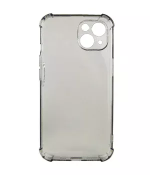 TPU чохол GETMAN Ease logo посилені кути для Apple iPhone 14 Plus (6.7") Сірий (прозорий)