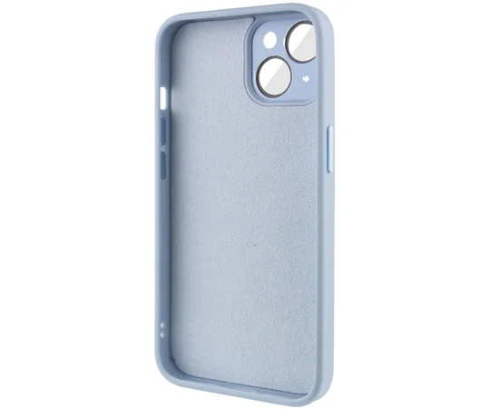 Чехол TPU+Glass Sapphire Midnight для Apple iPhone 14 Plus (6.7") Голубой / Blue