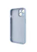 Чехол TPU+Glass Sapphire Midnight для Apple iPhone 14 Plus (6.7") Голубой / Blue