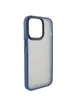 TPU+PC чехол Metal Buttons для Apple iPhone 14 Plus (6.7") Синий