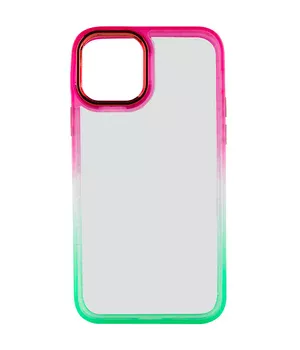 Чохол TPU+PC Fresh sip series для Apple iPhone 14 Plus (6.7") Салатовий / Рожевий