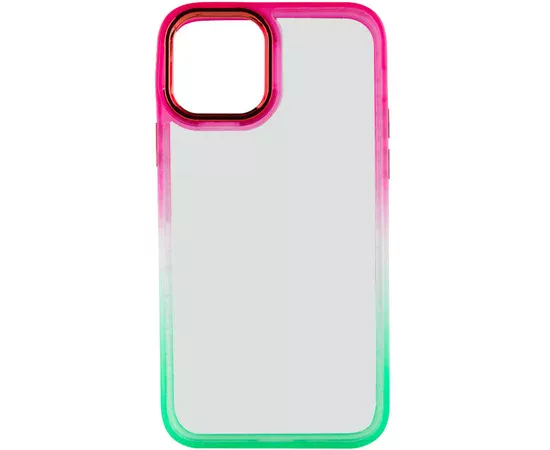 Чохол TPU+PC Fresh sip series для Apple iPhone 14 Plus (6.7") Салатовий / Рожевий