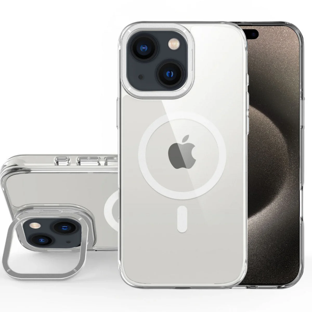 Чохол TPU Space Case Apex with MagSafe для Apple iPhone 14 Plus / 15 Plus (6.7") Silver
