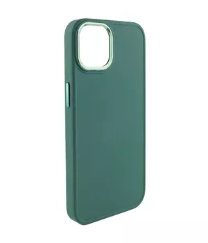 TPU чохол Bonbon Metal Style для Apple iPhone 14 Plus (6.7") Зелений / Army green