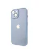Чехол TPU+Glass Sapphire Midnight для Apple iPhone 14 Plus (6.7") Голубой / Blue