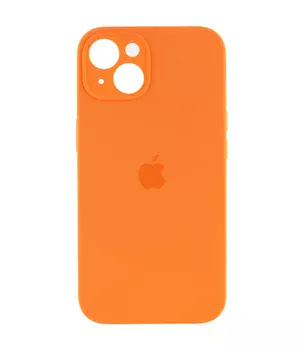 Чехол Silicone Case Full Camera Protective (AA) для Apple iPhone 14 Plus (6.7") Оранжевый / Kumquat