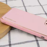 Кожаный чехол Xshield для Apple iPhone 14 Plus (6.7") Розовый / Pink