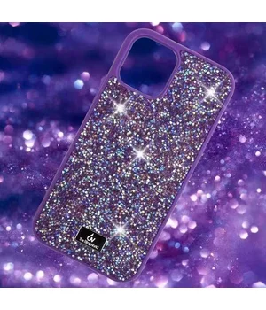 TPU чехол Bling World Rock Diamond для Apple iPhone 14 Plus (6.7") Фиолетовый