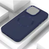 TPU чохол Bonbon Metal Style with MagSafe для Apple iPhone 14 Plus (6.7") Синій / Cosmos Blue