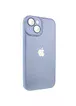 Чехол TPU+Glass Sapphire Midnight для Apple iPhone 14 Plus (6.7") Голубой / Blue