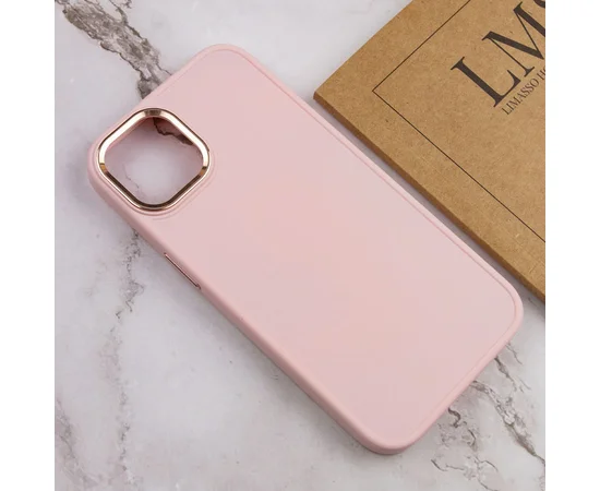 TPU чехол Bonbon Metal Style для Apple iPhone 14 Plus (6.7") Розовый / Light pink