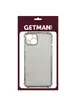 TPU чохол GETMAN Ease logo посилені кути для Apple iPhone 14 Plus (6.7") Сірий (прозорий)