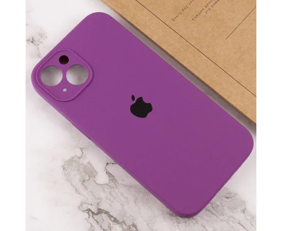Чехол Silicone Case Full Camera Protective (AA) для Apple iPhone 14 Plus (6.7") Фиолетовый / Grape