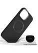TPU чехол Bonbon Metal Style with MagSafe для Apple iPhone 14 Plus (6.7") Черный / Black