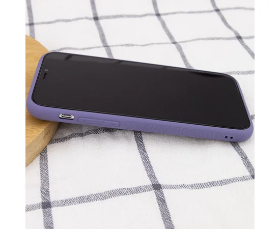 Кожаный чехол Xshield для Apple iPhone 14 Plus (6.7") Серый / Lavender Gray