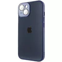 Чехол TPU+Glass Sapphire Midnight для Apple iPhone 14 Plus (6.7") Синий / Deep navy