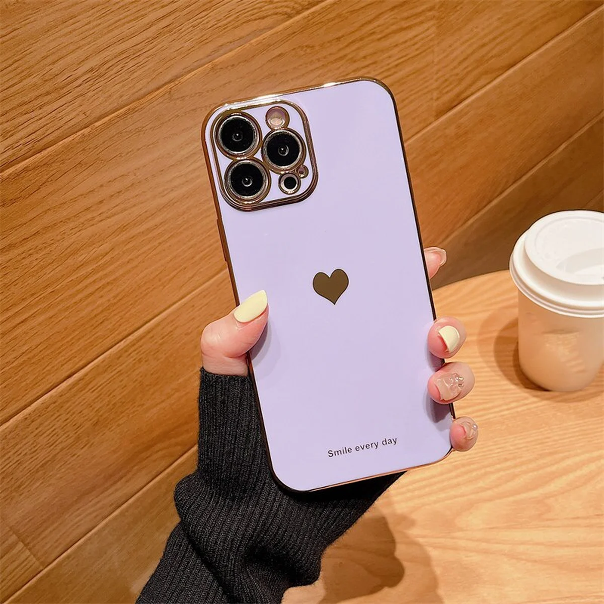 Силіконовий чохол "Aesthetic Love" для iPhone 14 Pro Max Фіолетовий