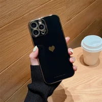 Силиконовый чехол "Aesthetic Love" для iPhone 13 Pro Max Черный