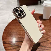 Силіконовий чохол "Enhanced Gold Plated" для iPhone 14 Pro Max Бежевий