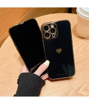 Силиконовый чехол "Aesthetic Love" для iPhone 13 Pro Max Черный