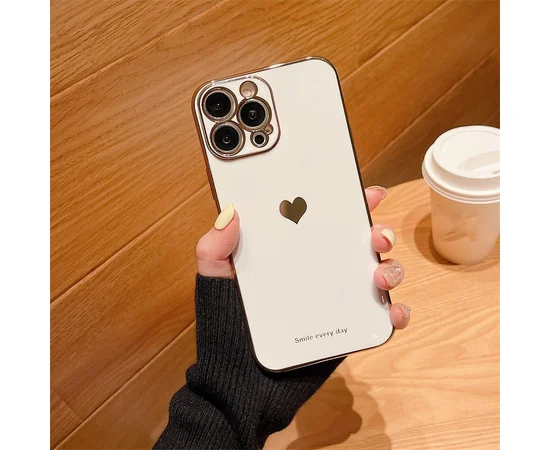 Силиконовый чехол "Aesthetic Love" для iPhone 14 Pro Белый