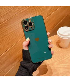 Силиконовый чехол "Aesthetic Love" для iPhone 13 Pro Max Зеленый