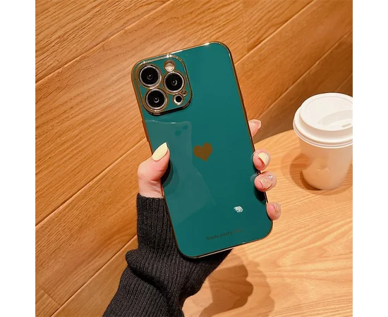 Силиконовый чехол "Aesthetic Love" для iPhone 13 Pro Max Зеленый